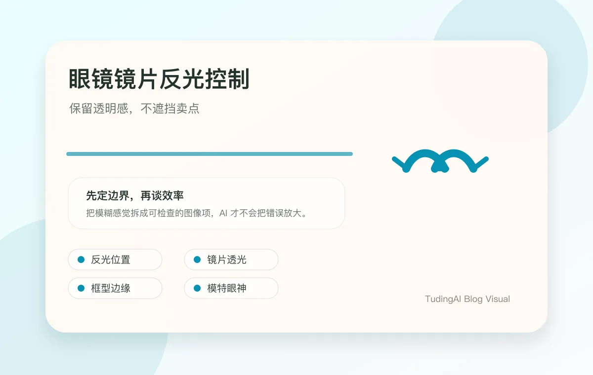 眼镜镜片反光控制的四个检查点