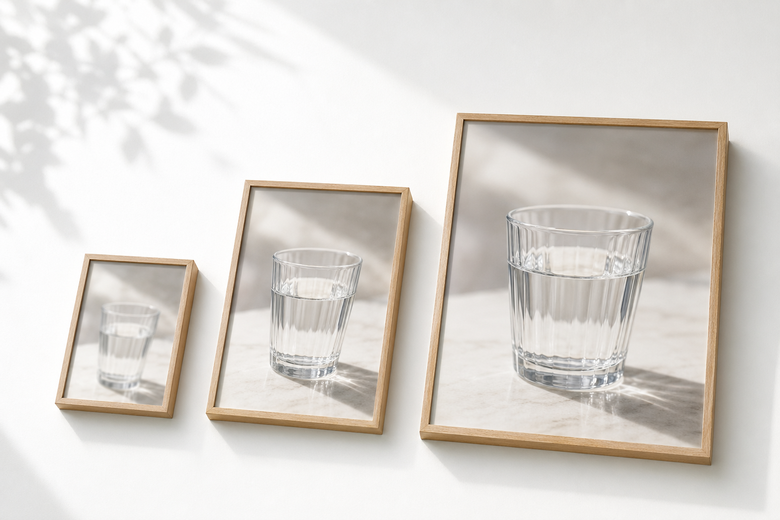 3 个相框从小到大并排，对应标准 / 2K / 4K 三档分辨率