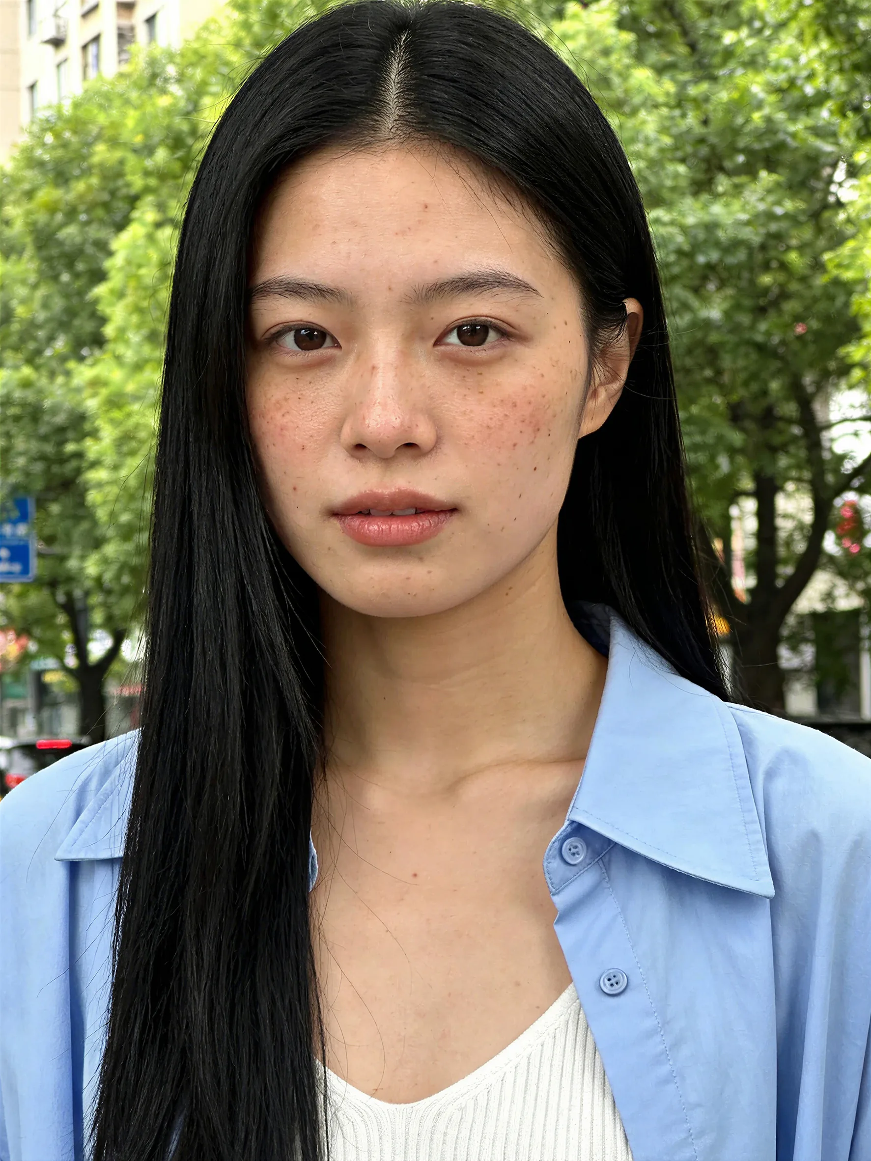 人像精修前