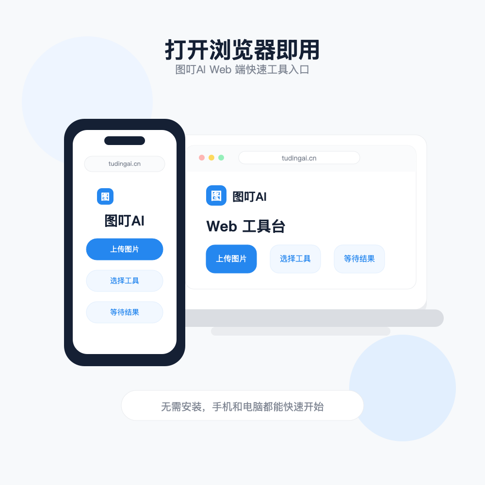 网页端在手机和笔记本上都能直接用的快速场景示意图