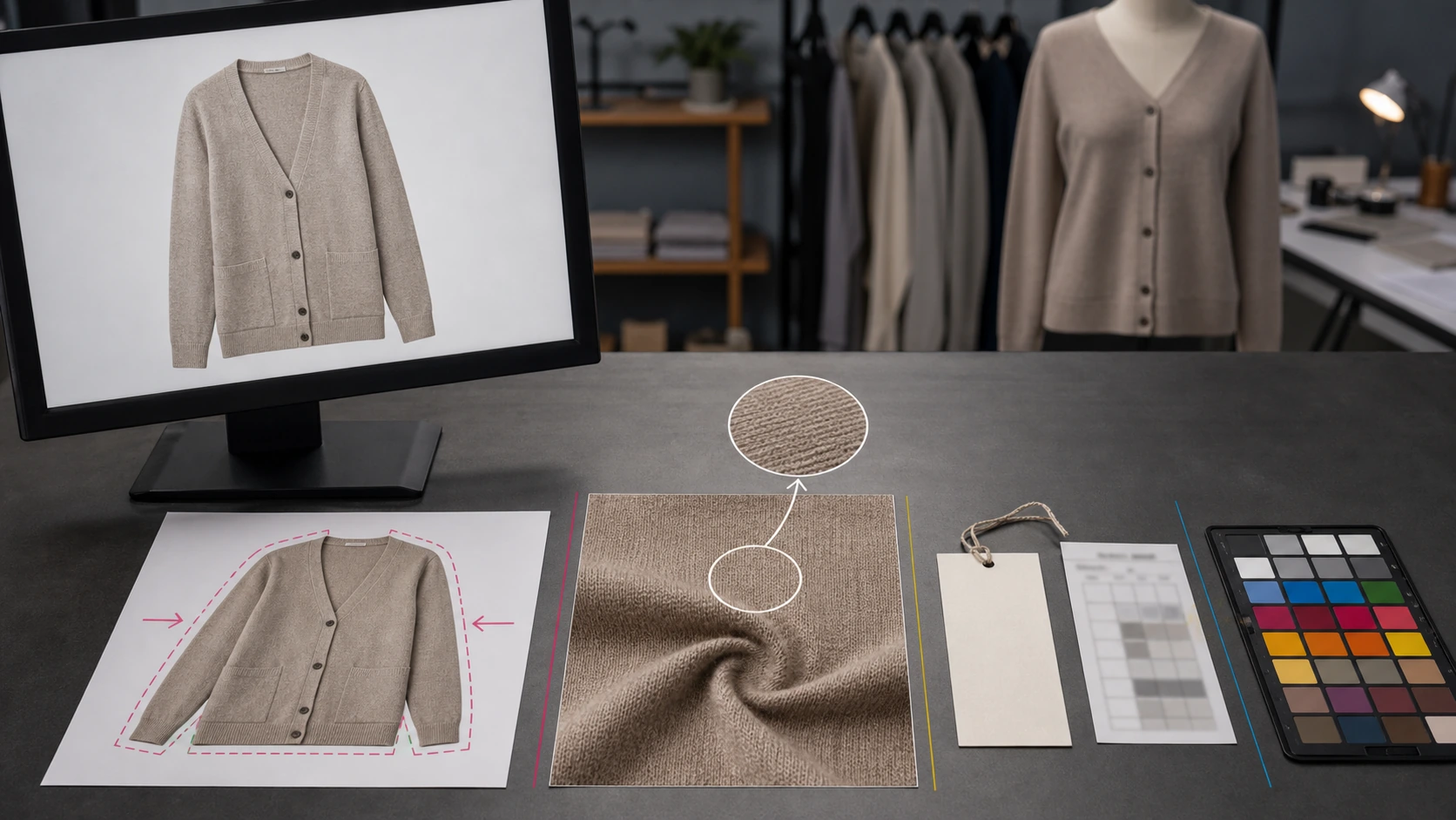 服装商品图虚拟试穿证据层工作台