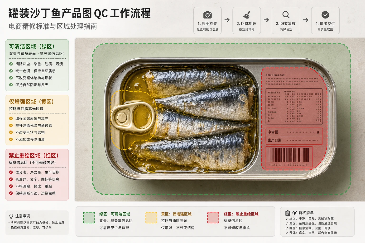 罐装鱼商品图标出可清理区只增强区和禁止重绘区
