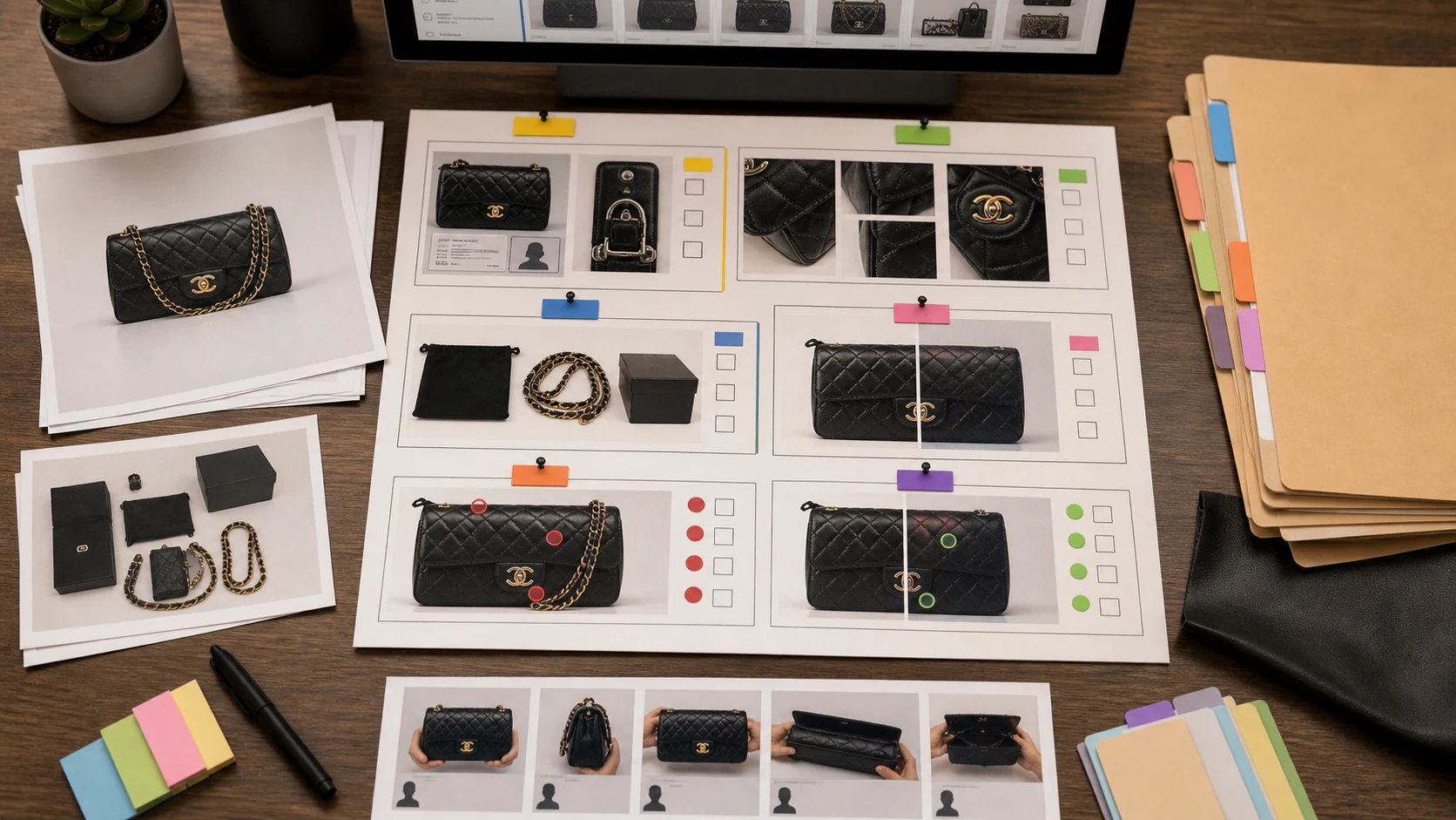 二手奢侈品修图证据清单工作台