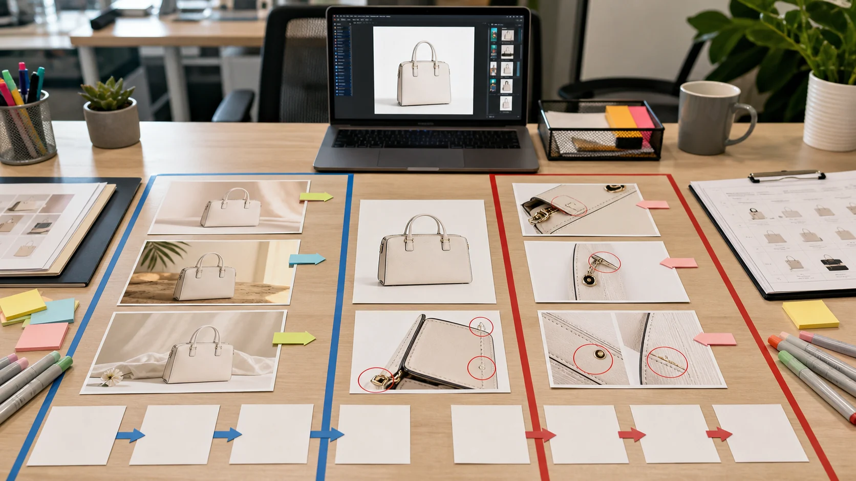 图叮 AI 与美图设计室商品图交付对比工作台