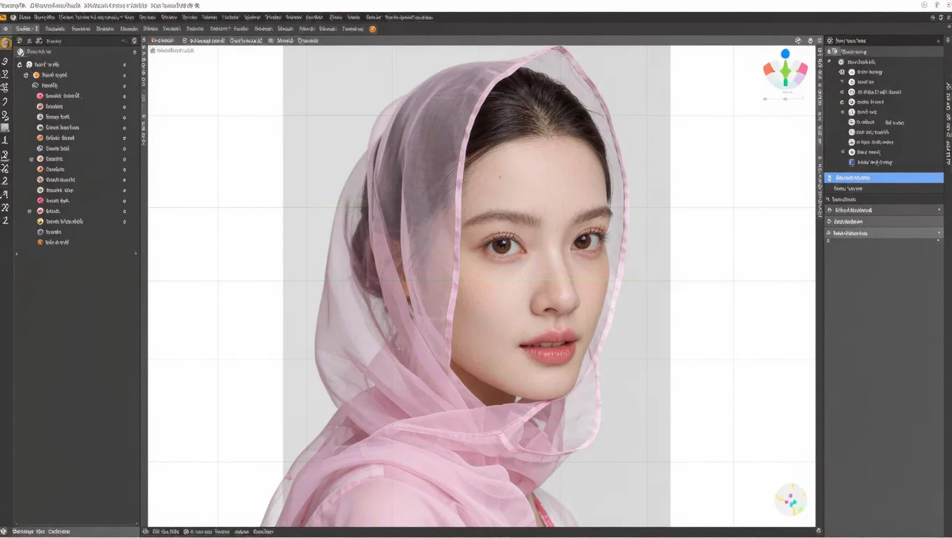 Adobe Photoshop 抠图 插件生成头纱半透明蒙版