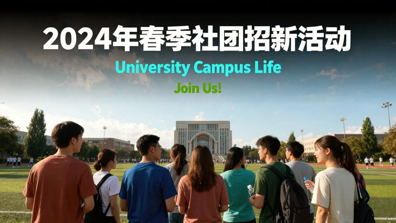 大学生社团招新照太土？AI换成校园地标背景