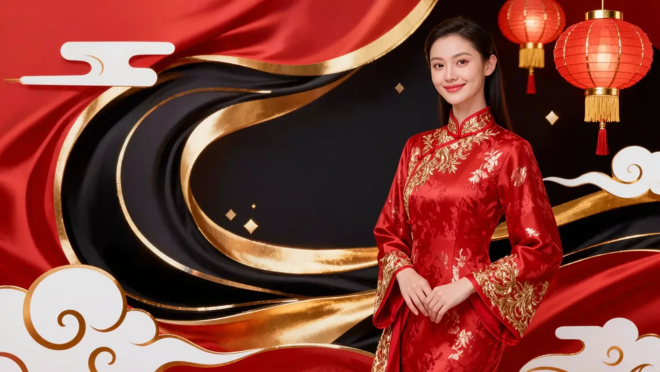 AI换背景打造节日限定服装营销图