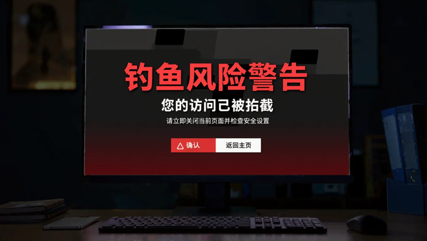 浏览器拦截钓鱼网站警告页面