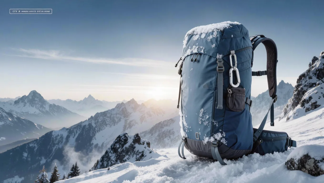 在线网页AI抠图登山包雪山背景合成