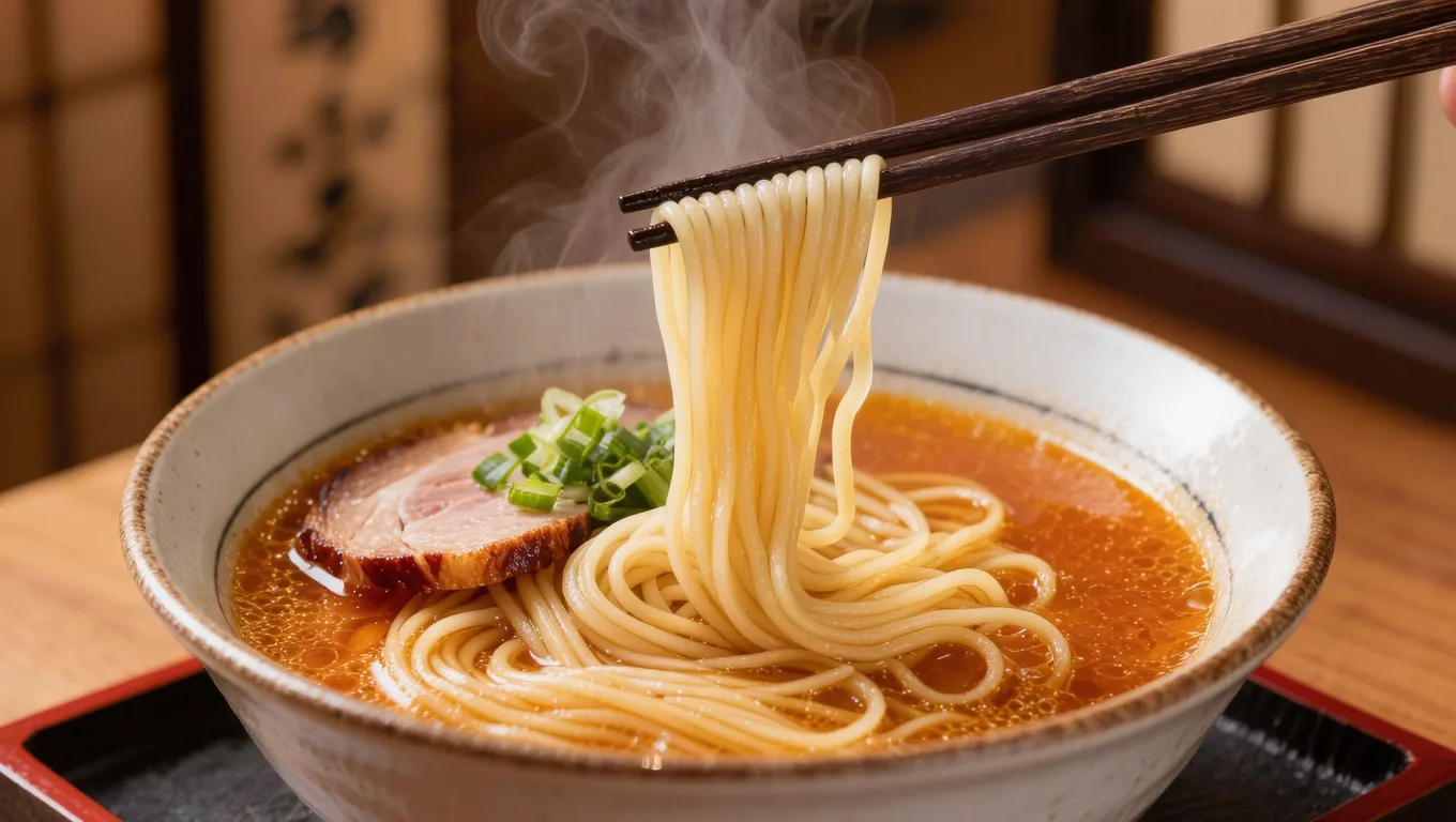 图叮AI生成的热气腾腾日式拉面美食图