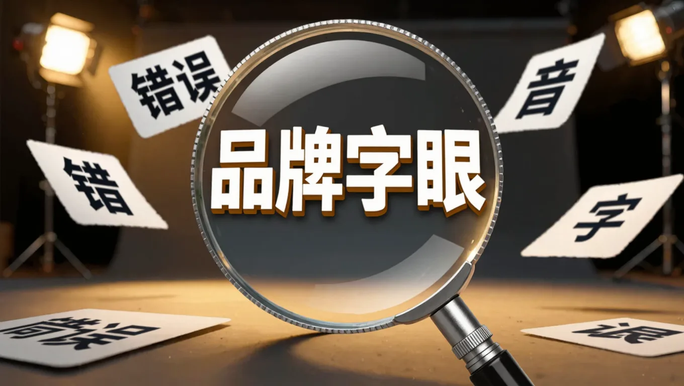 放大镜聚焦图叮AI正确拼写与品牌识别