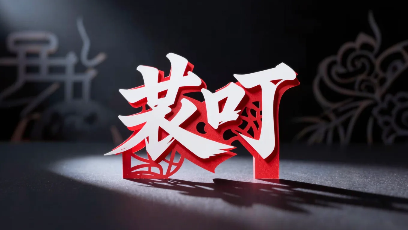 photoshop艺术字插件免费剪纸字效展示