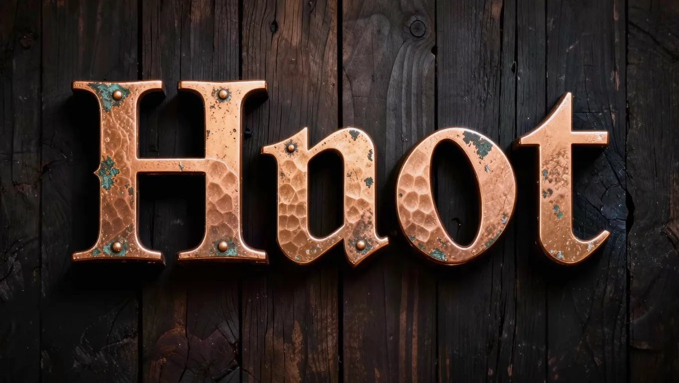 photoshop立体字插件免费铜质字效展示