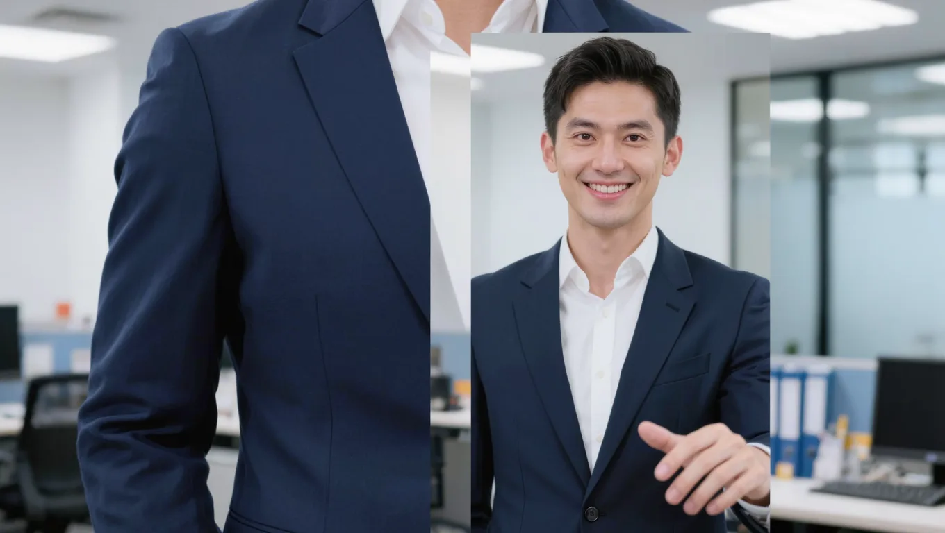证件照扩图对比