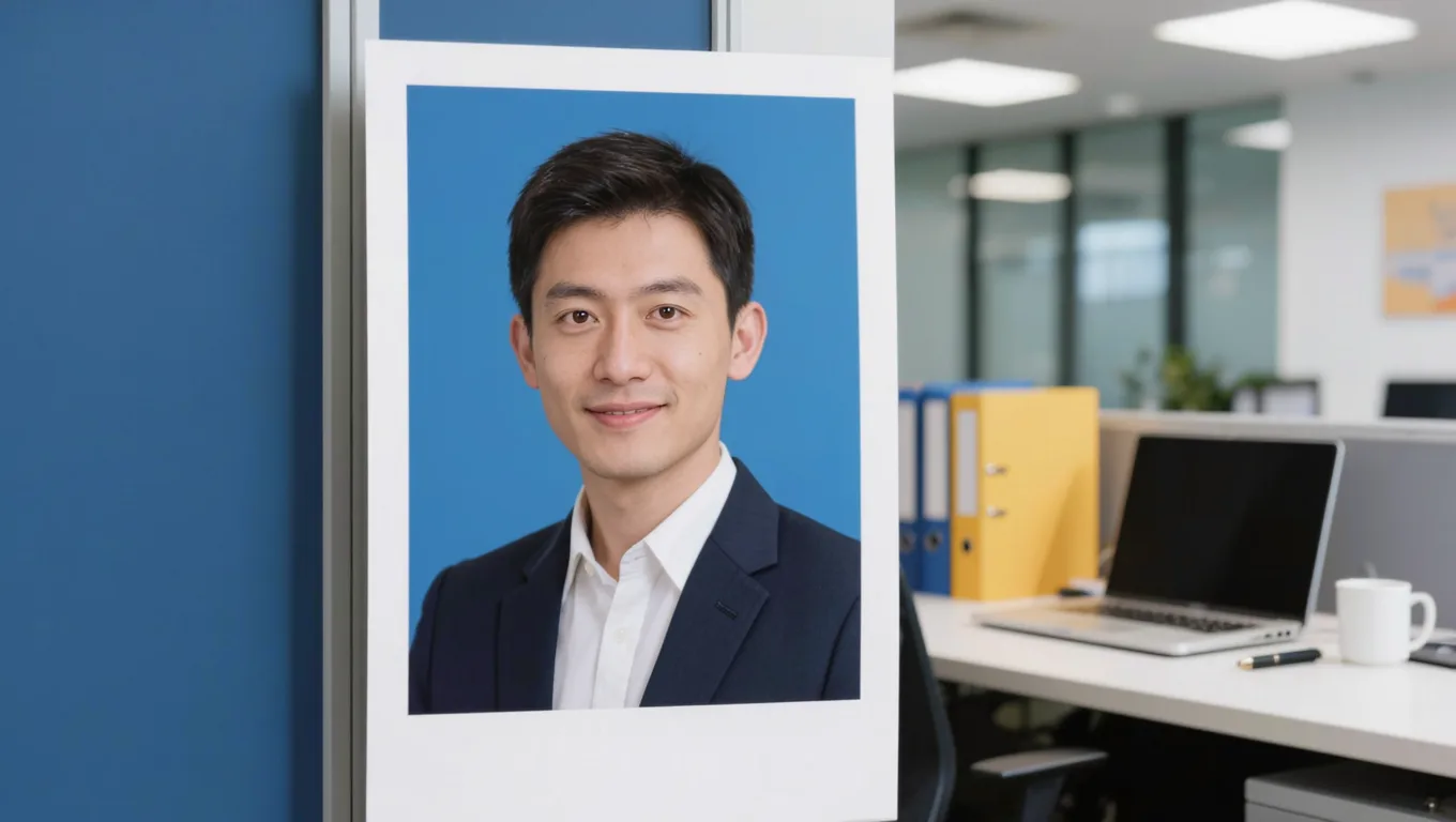 在线AI PS证件照换底色效果