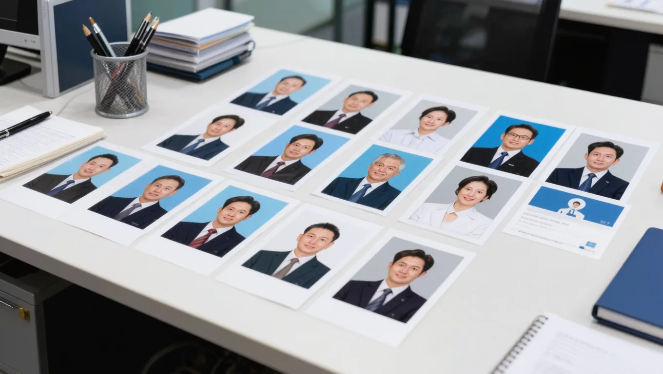 证件照批量换底色效果
