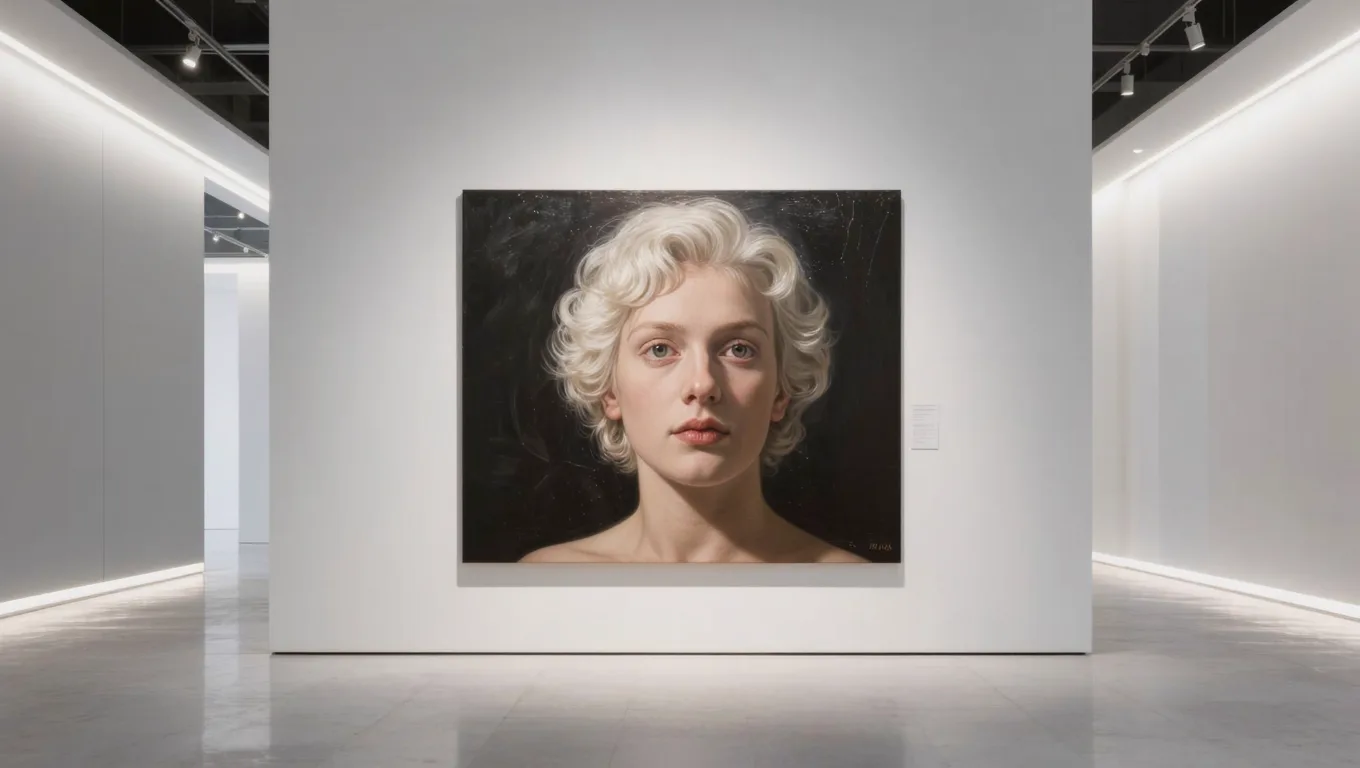 在线AI PS网页端油画虚拟展厅效果展示