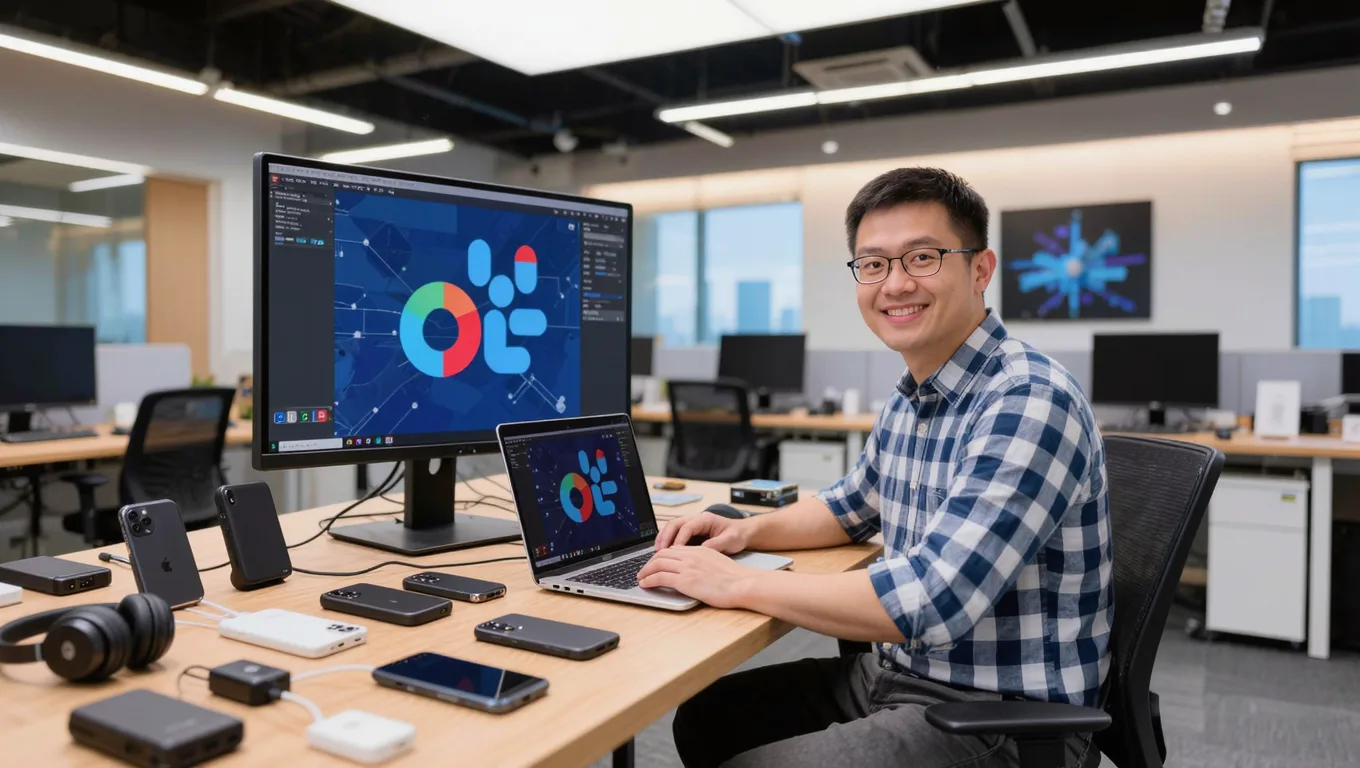 3C数码运营在评测室使用AI详情图免费软件
