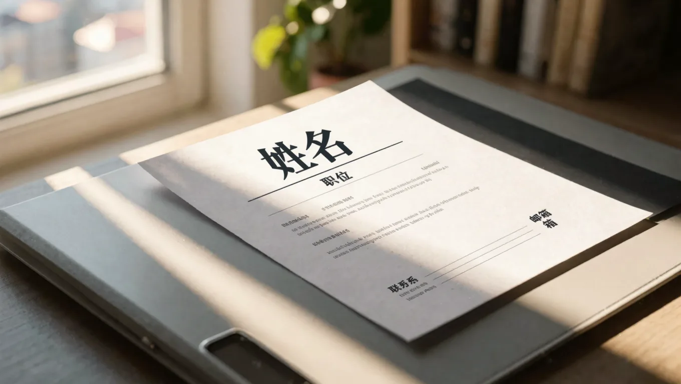职场新人简历标题艺术字优化,第一眼脱颖而出
