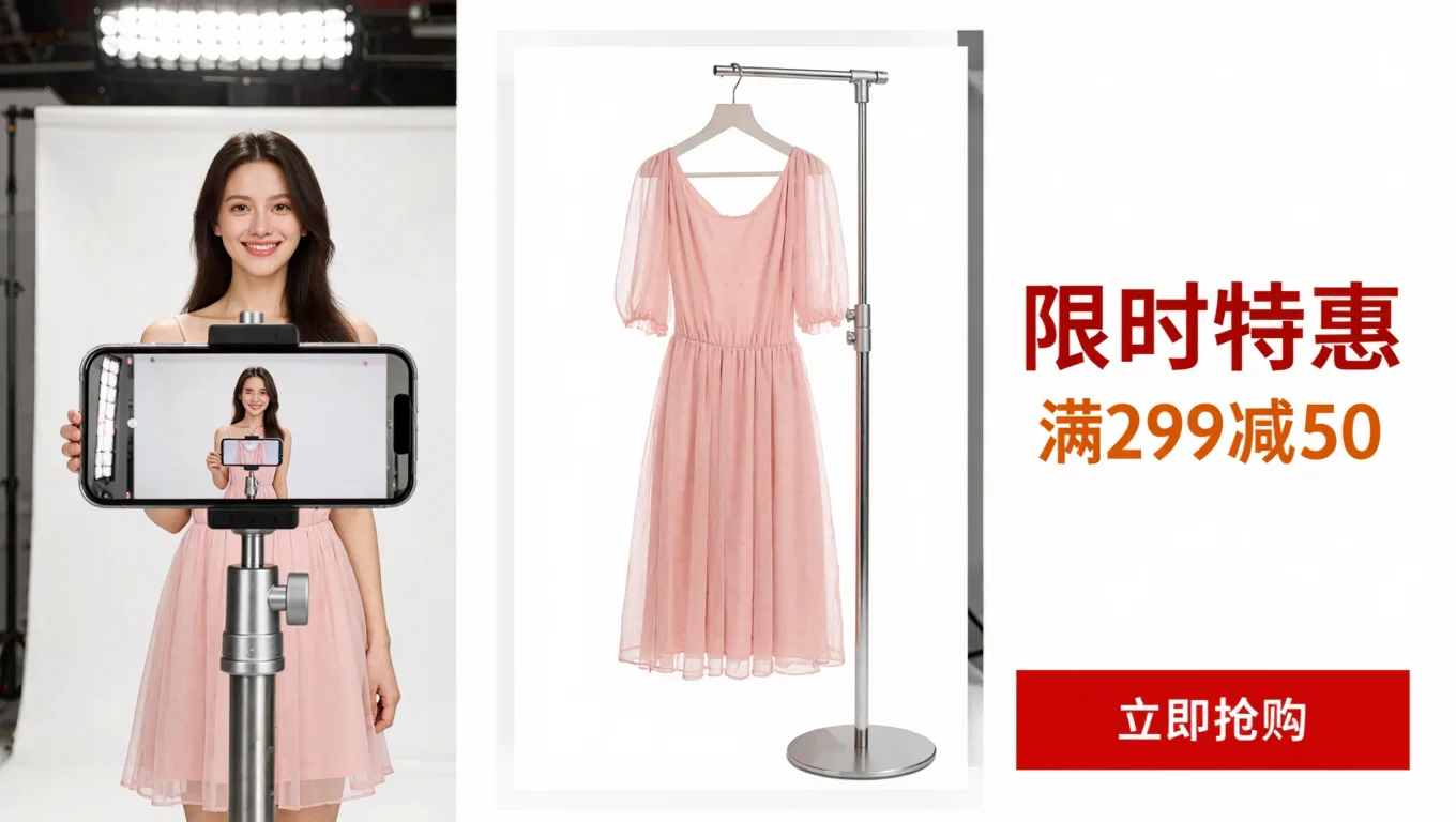 电商主图生成提升服装直播间转化