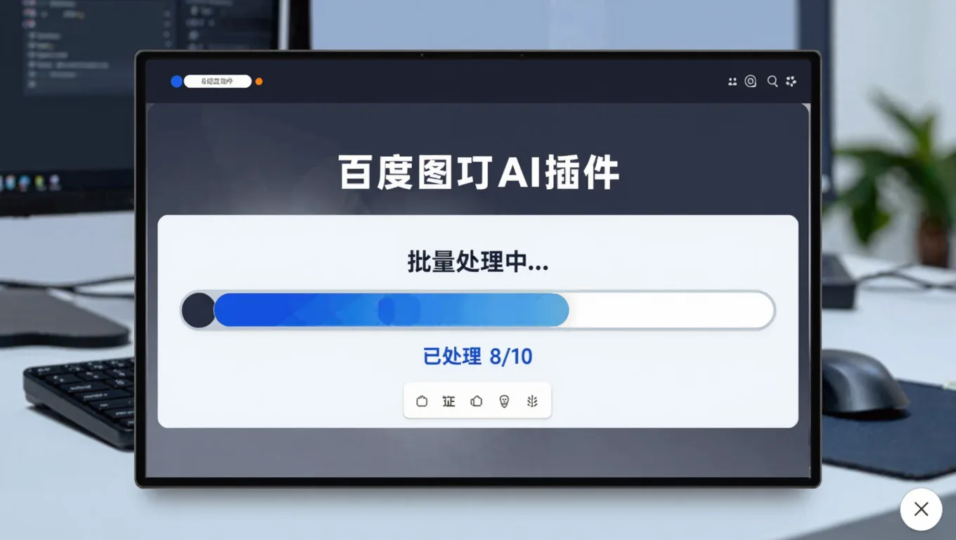 PS AI图片清晰插件批量处理界面