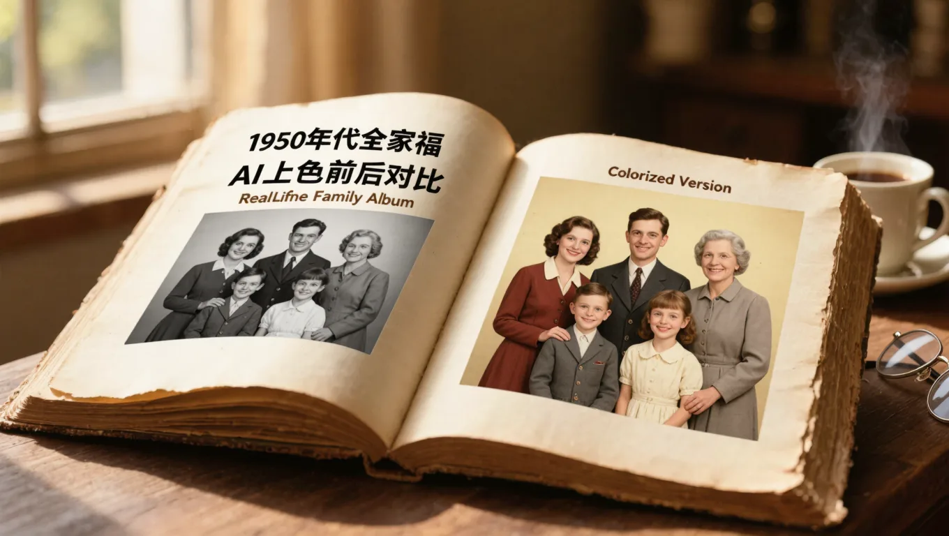 老照片泛黄褪色?图叮AI一键还原鲜活色彩