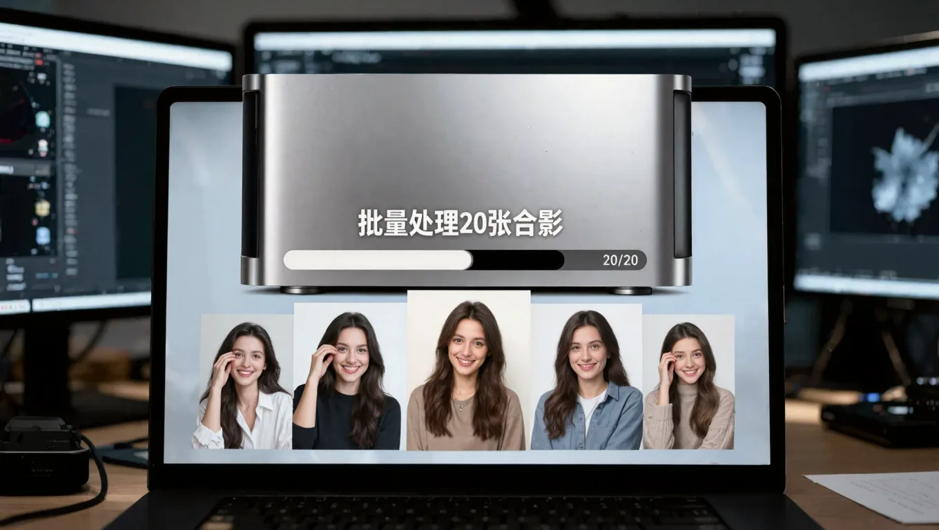 摄影助理省时技巧：批量处理活动合影背景