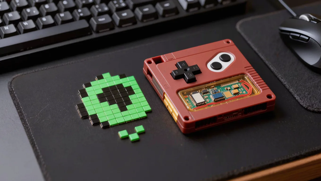 校园活动海报像素字效，AI还原8-bit游戏复古风