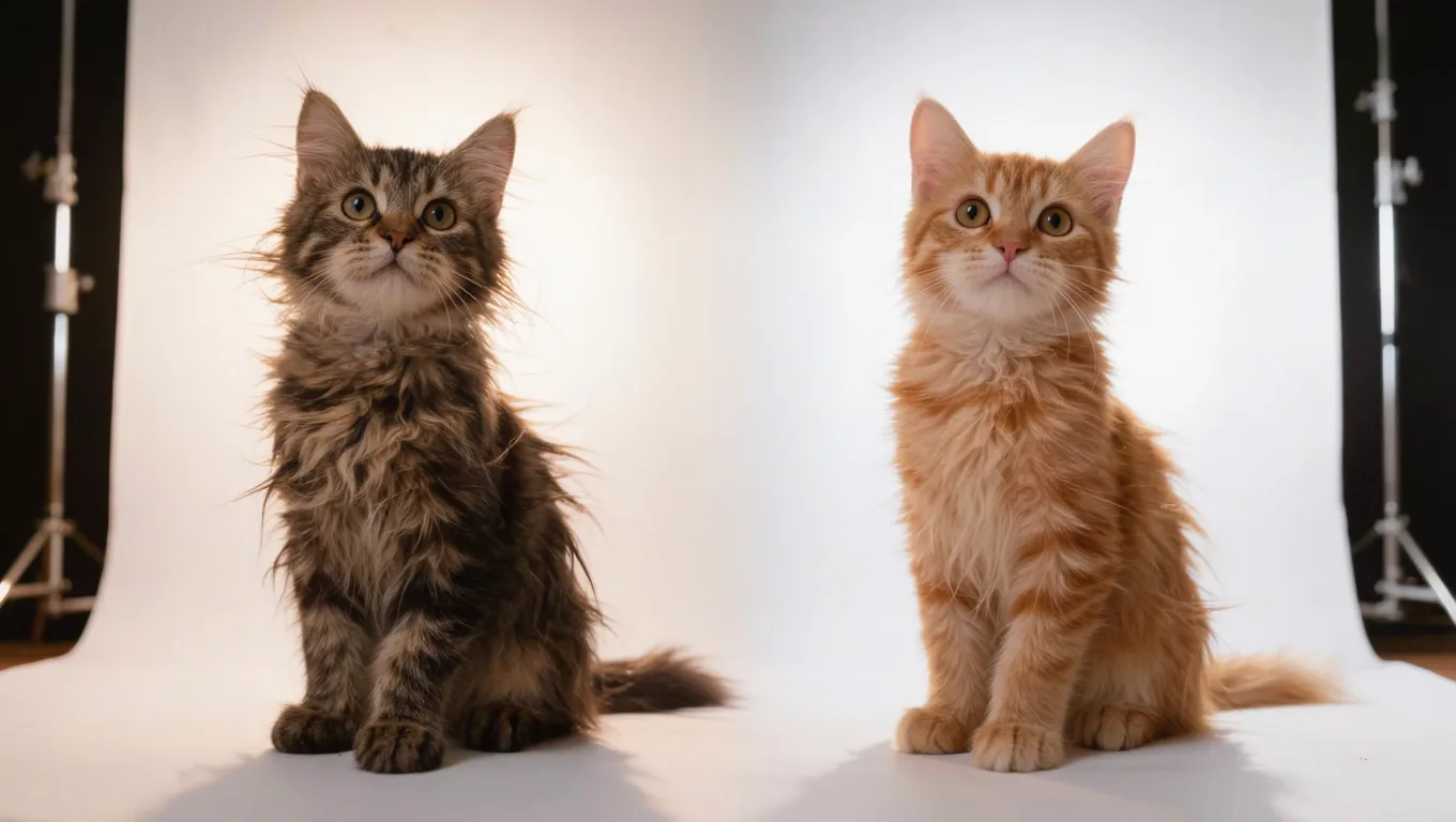 宠物猫毛发抠图对比