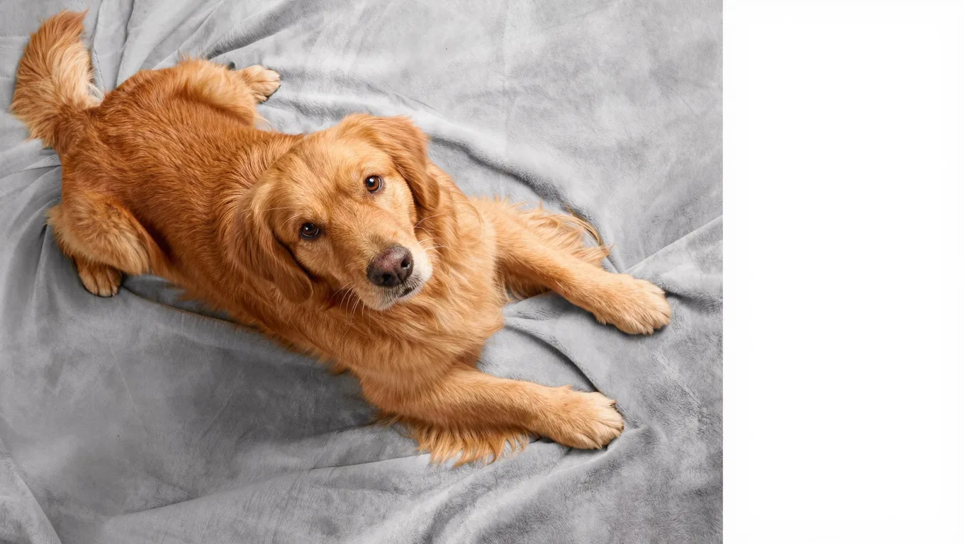 金毛犬完美抠图广告素材