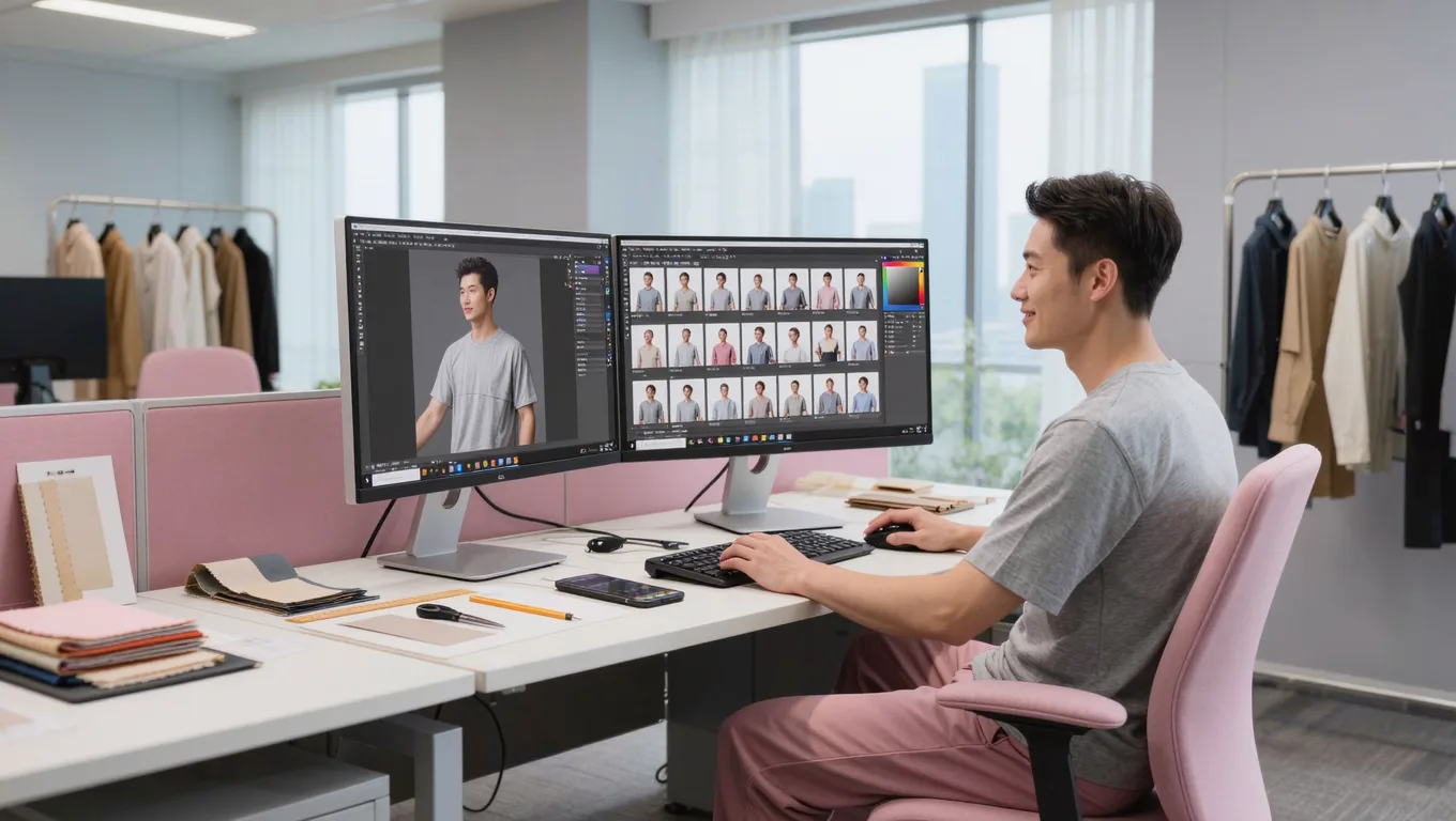电商美工使用Photoshop AI洗图插件