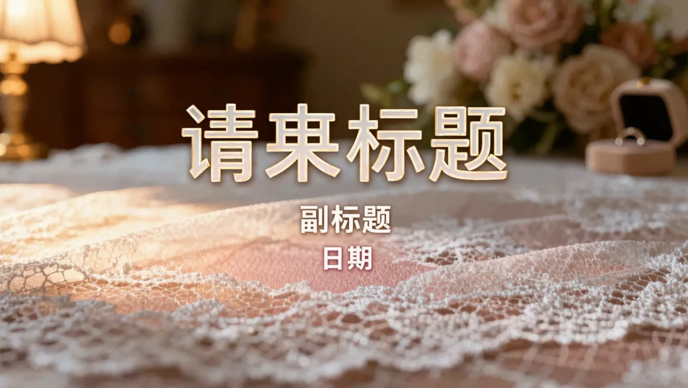 婚礼请柬手写字AI精修，新人DIY也能媲美专业设计