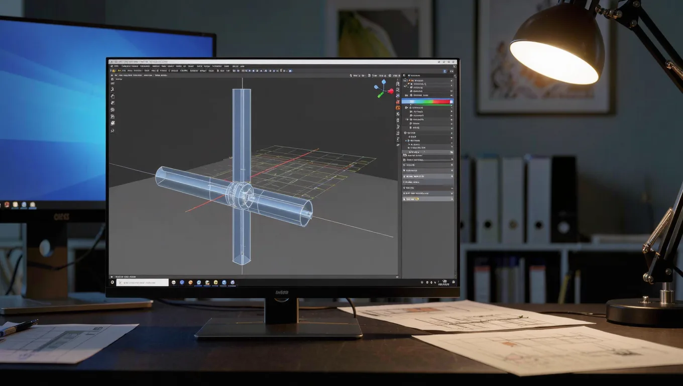 PS界面3D坐标轴与视角渲染