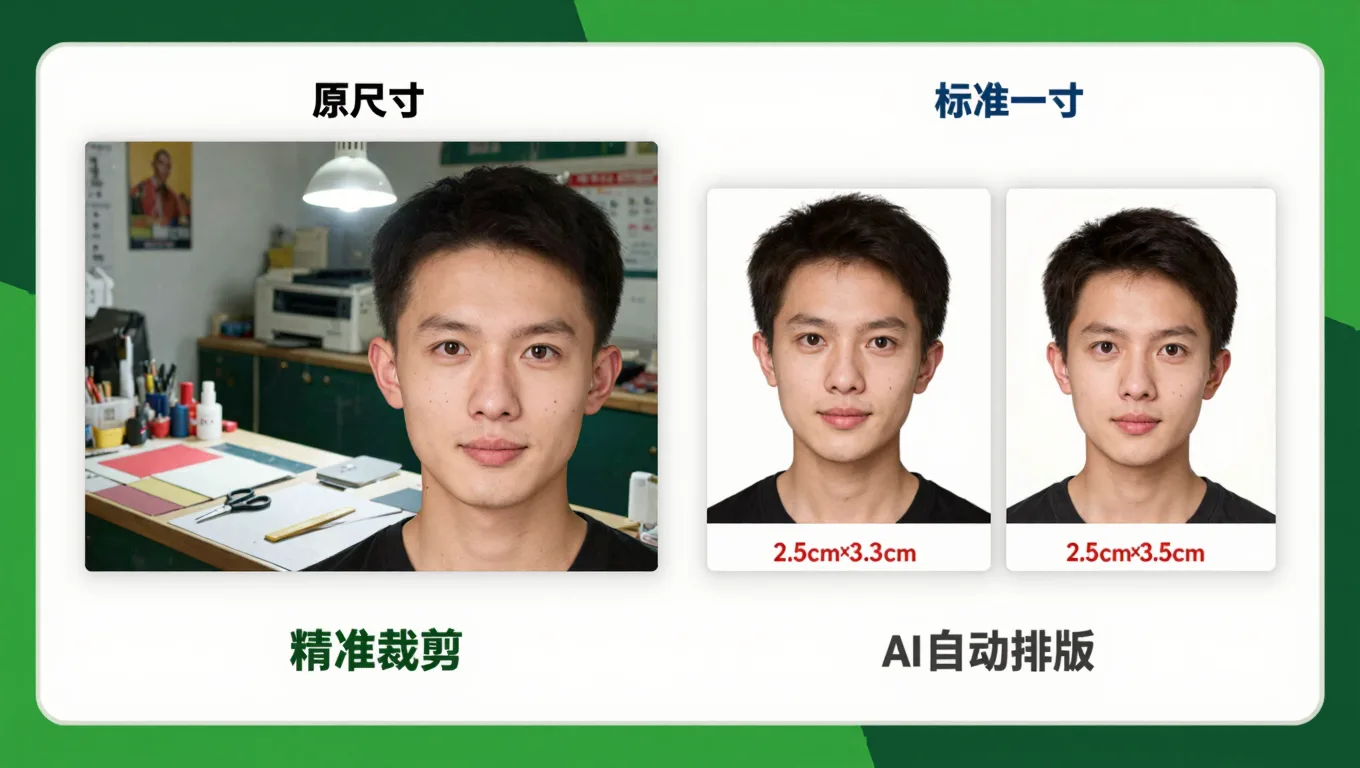 驾照照片尺寸裁剪前后对比
