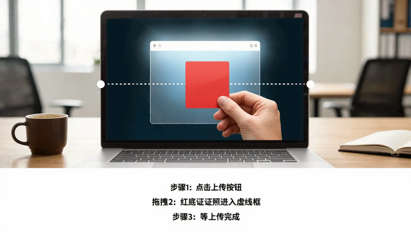 上传证件照到图叮AI界面
