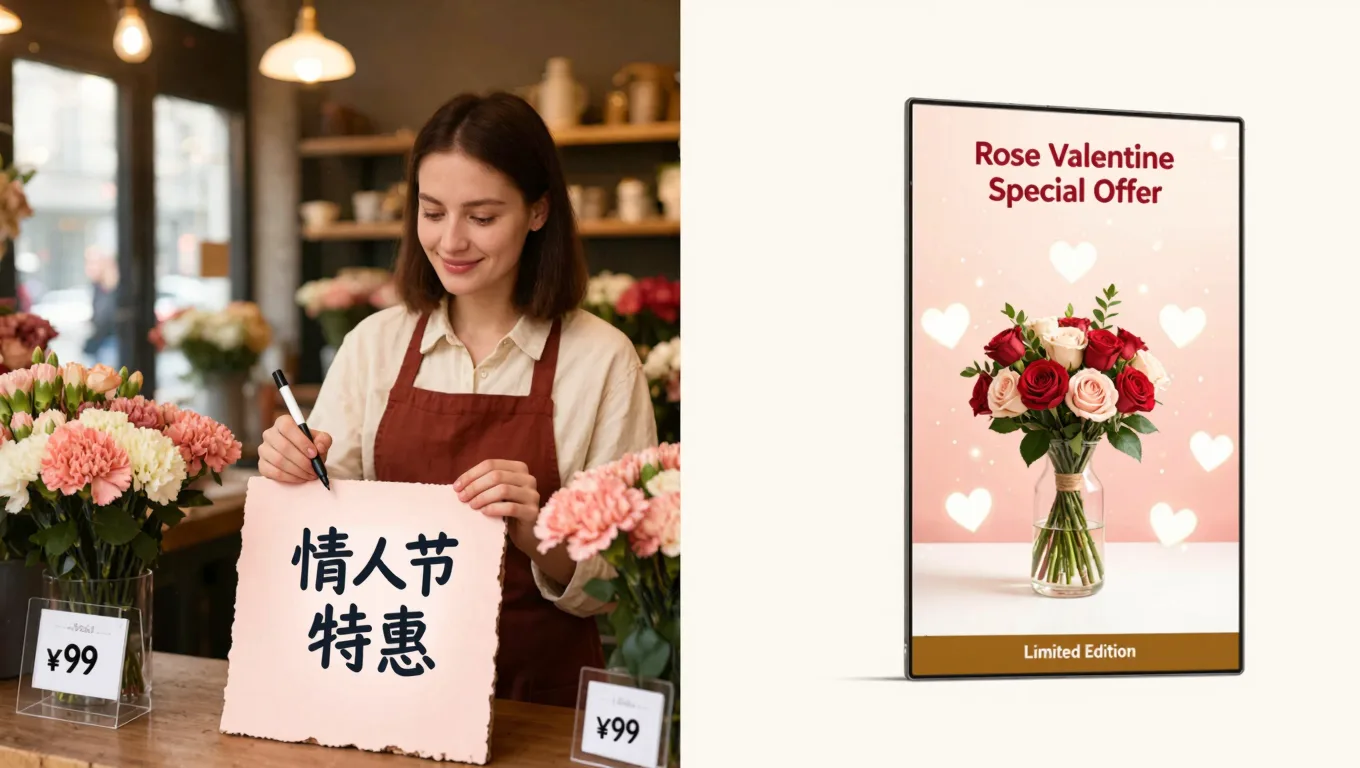 情人节限定Banner,AI让小店主秒变视觉营销高手