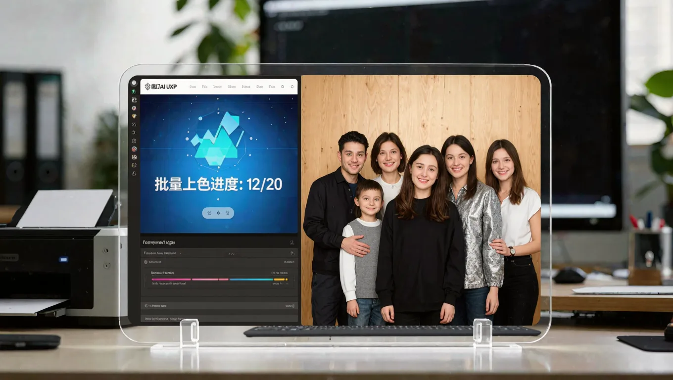 摄影助理修图提速：UXP批量老照片上色工作流
