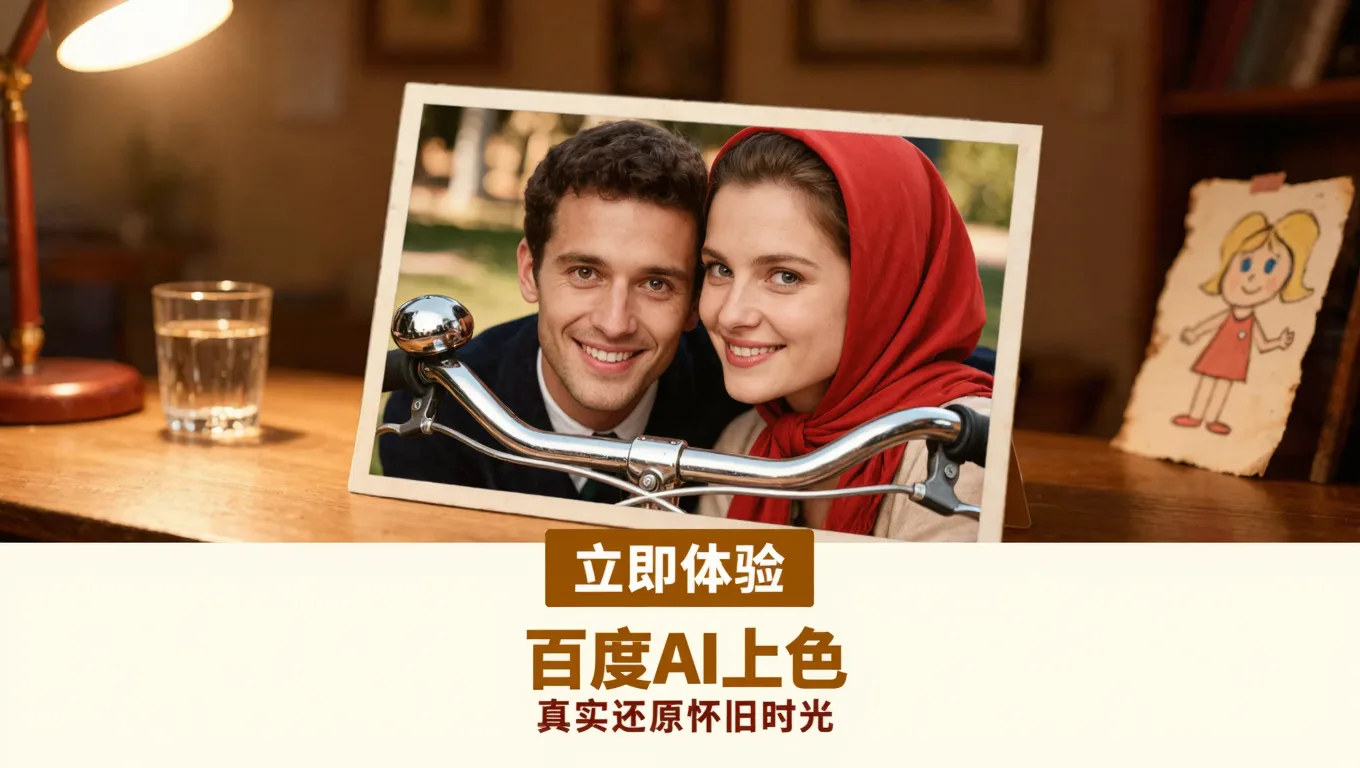 爸妈的恋爱照是黑白?图叮AI智能推测真实肤色与衣着