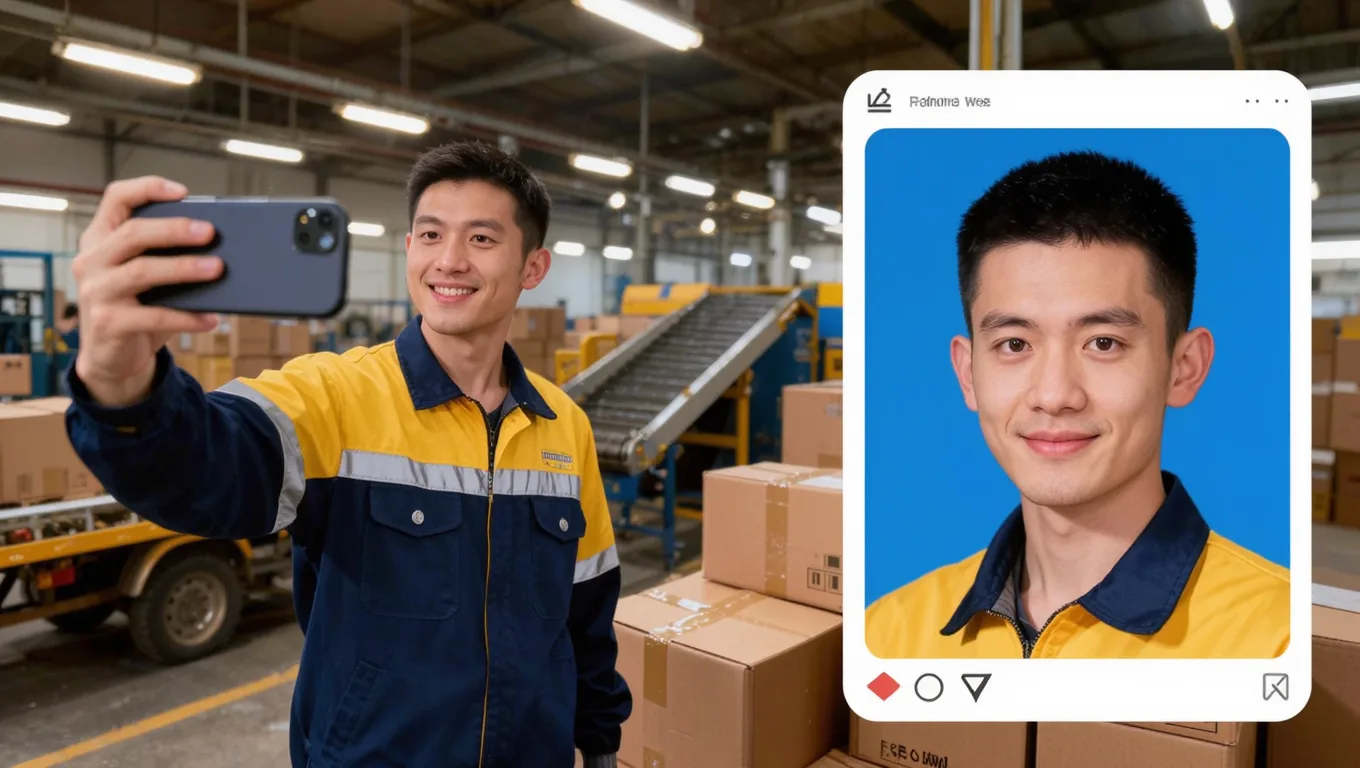 在线换底色工具快递员对比