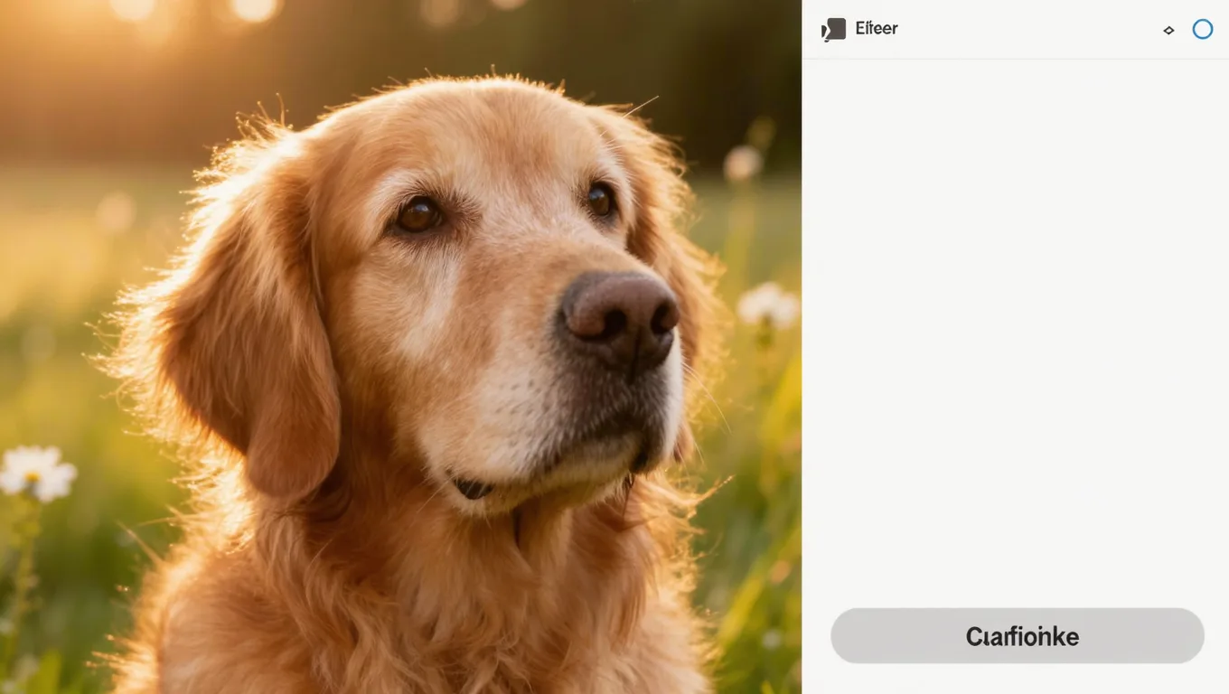 金毛犬毛发高清修复对比