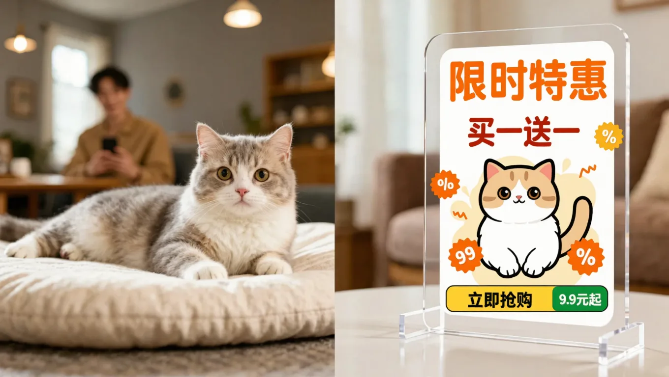 宠物用品Banner，宠物店主萌系营销吸睛