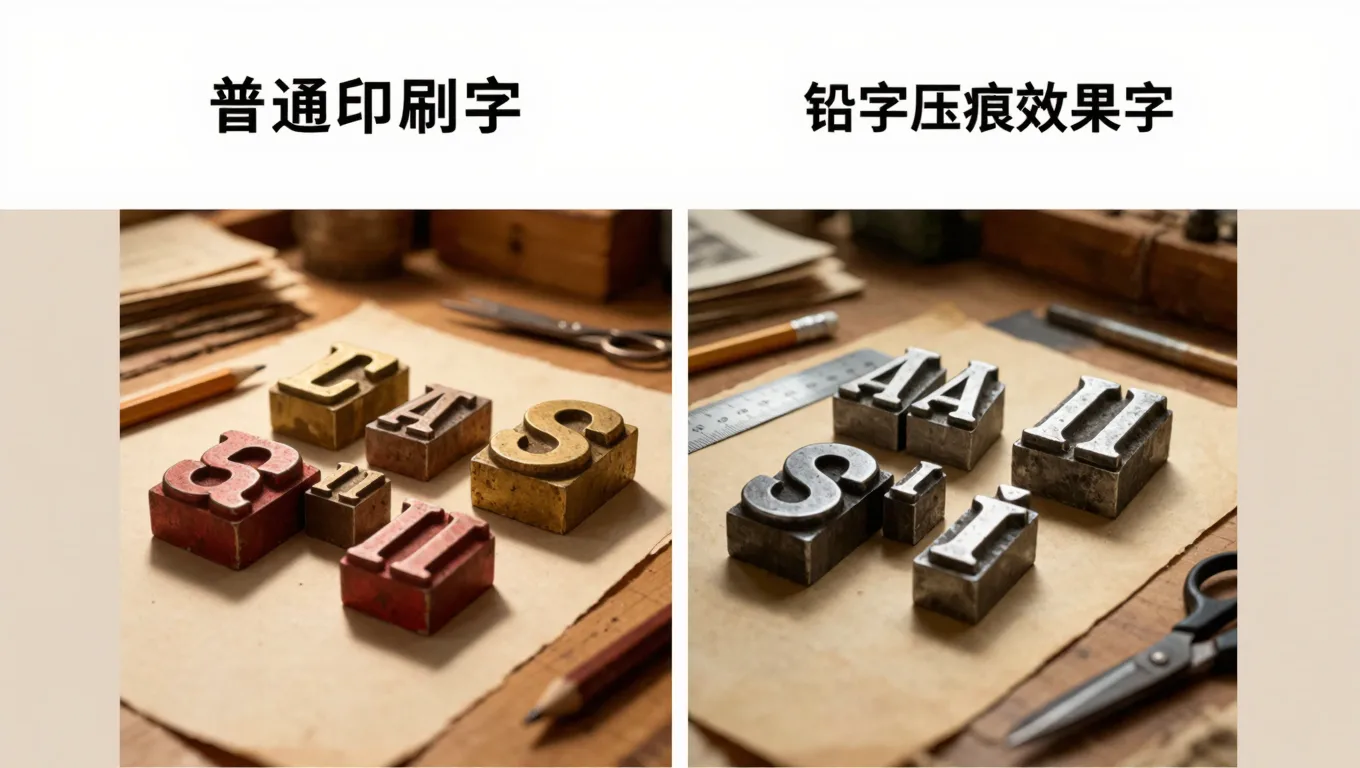 书店开业海报活字印刷字效,AI模拟金属铅字质感
