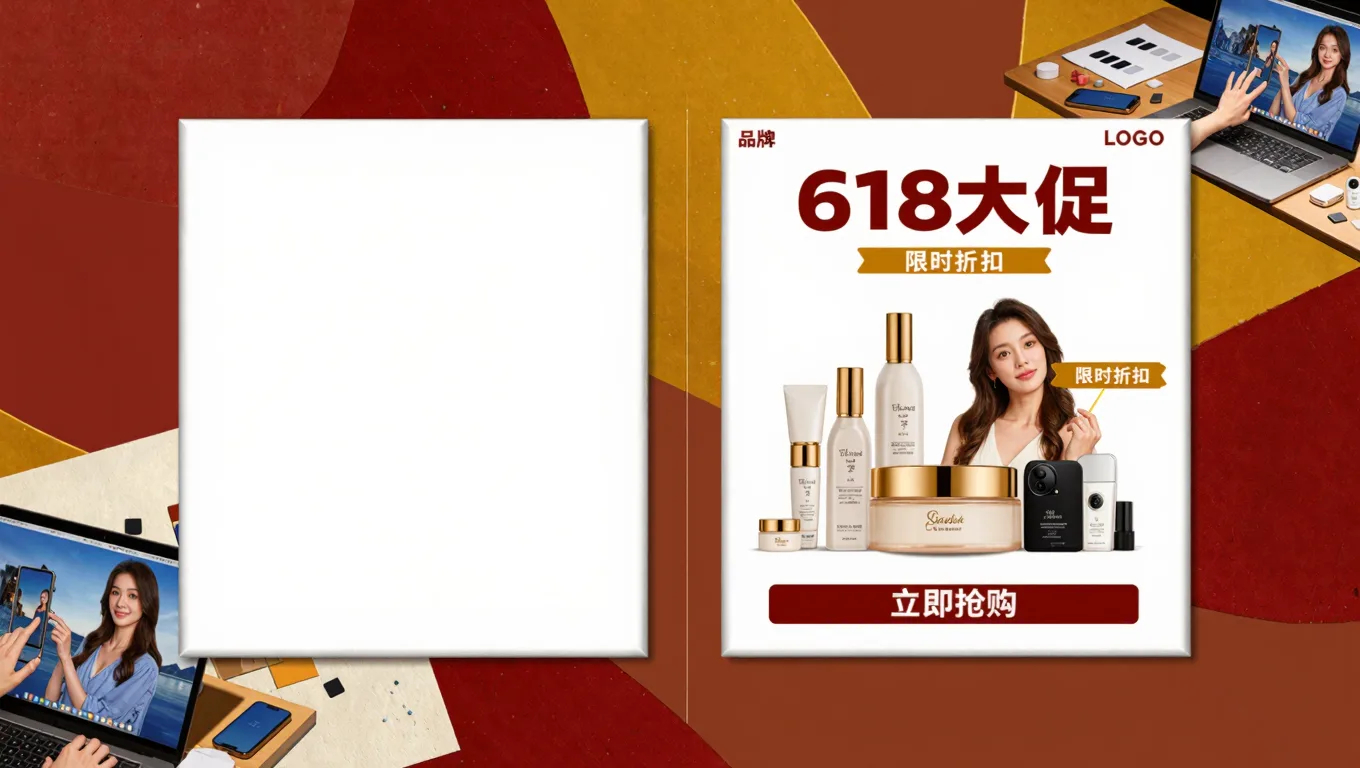一键生成618大促Banner,3秒出图不求人