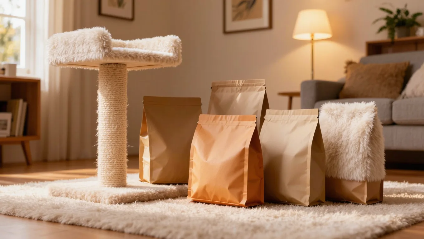 免费在线产品精修AI猫粮场景