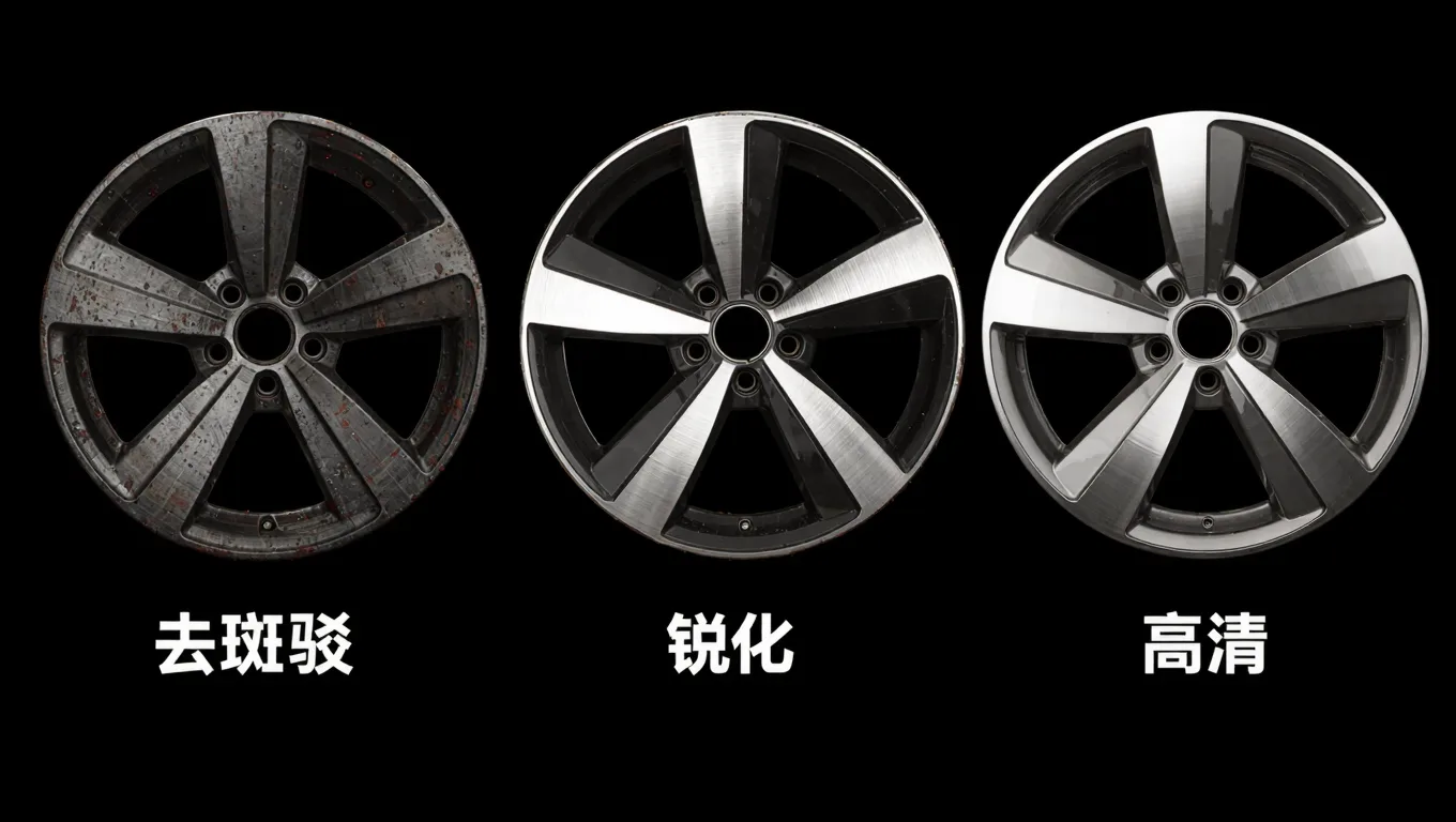 汽车轮毂高清修复步骤