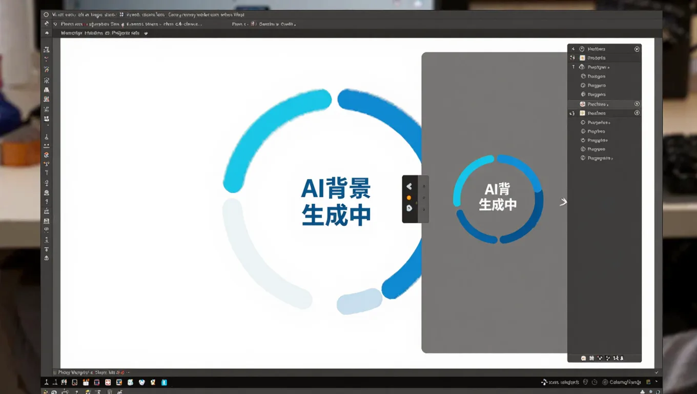 ps ai插件安装教程AI背景生成中