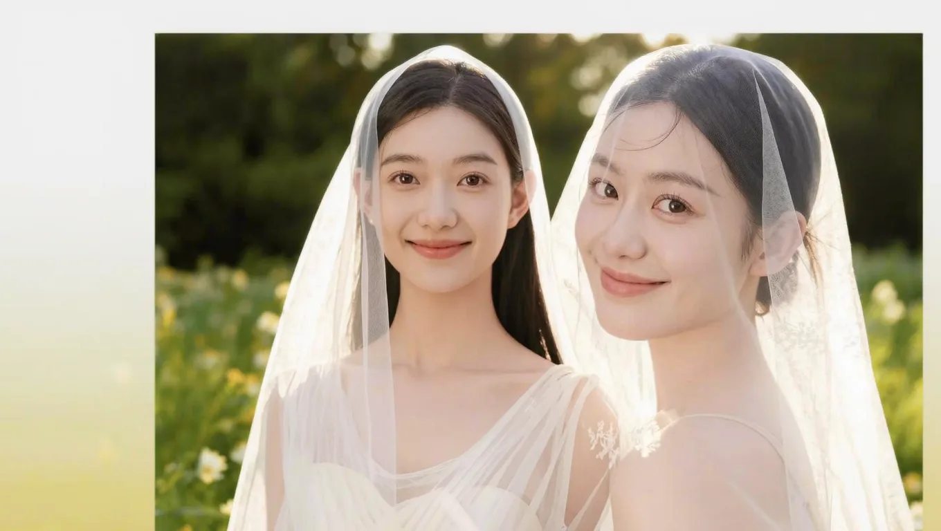 头纱半透明抠图