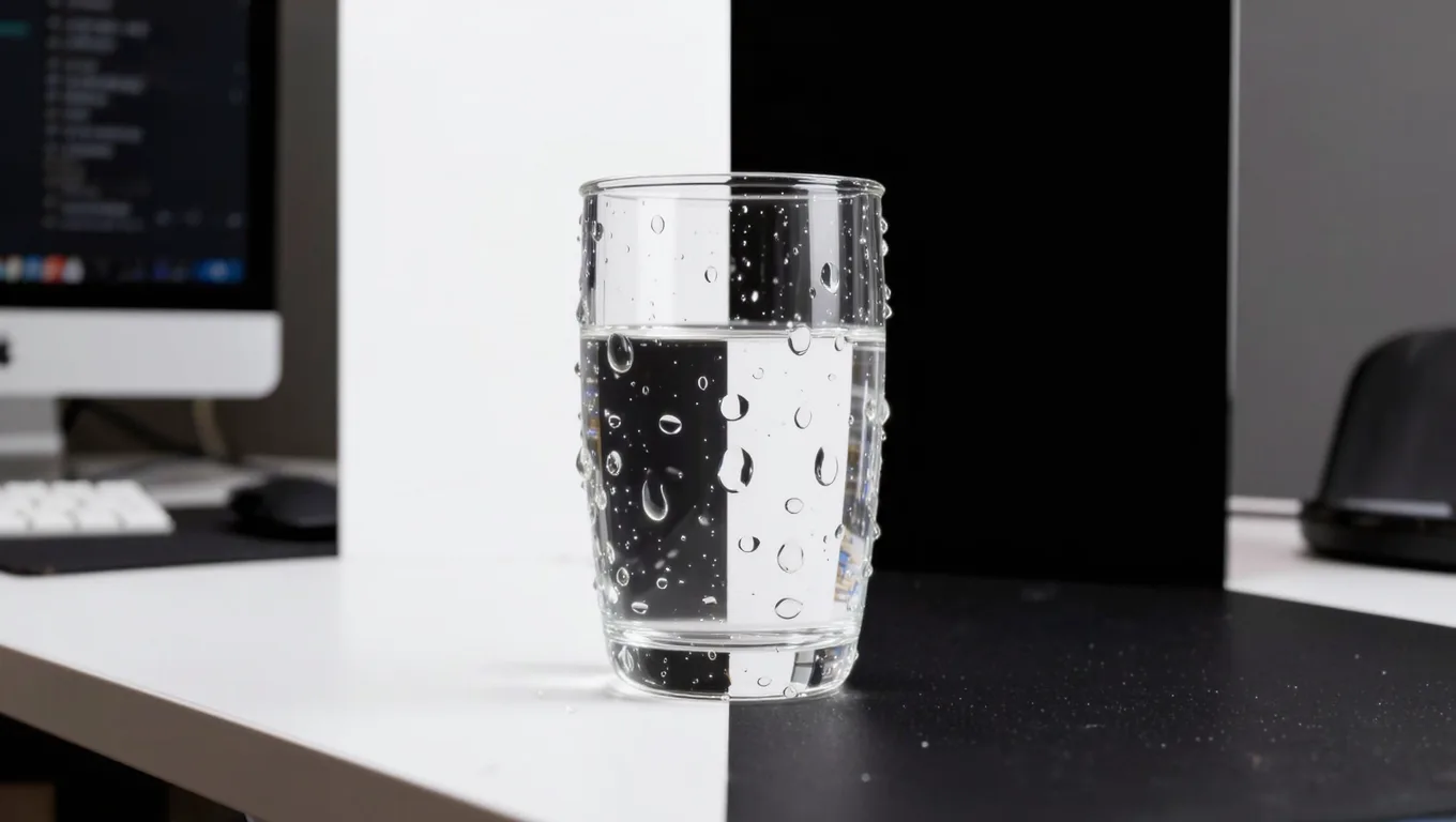 玻璃杯换底色对比