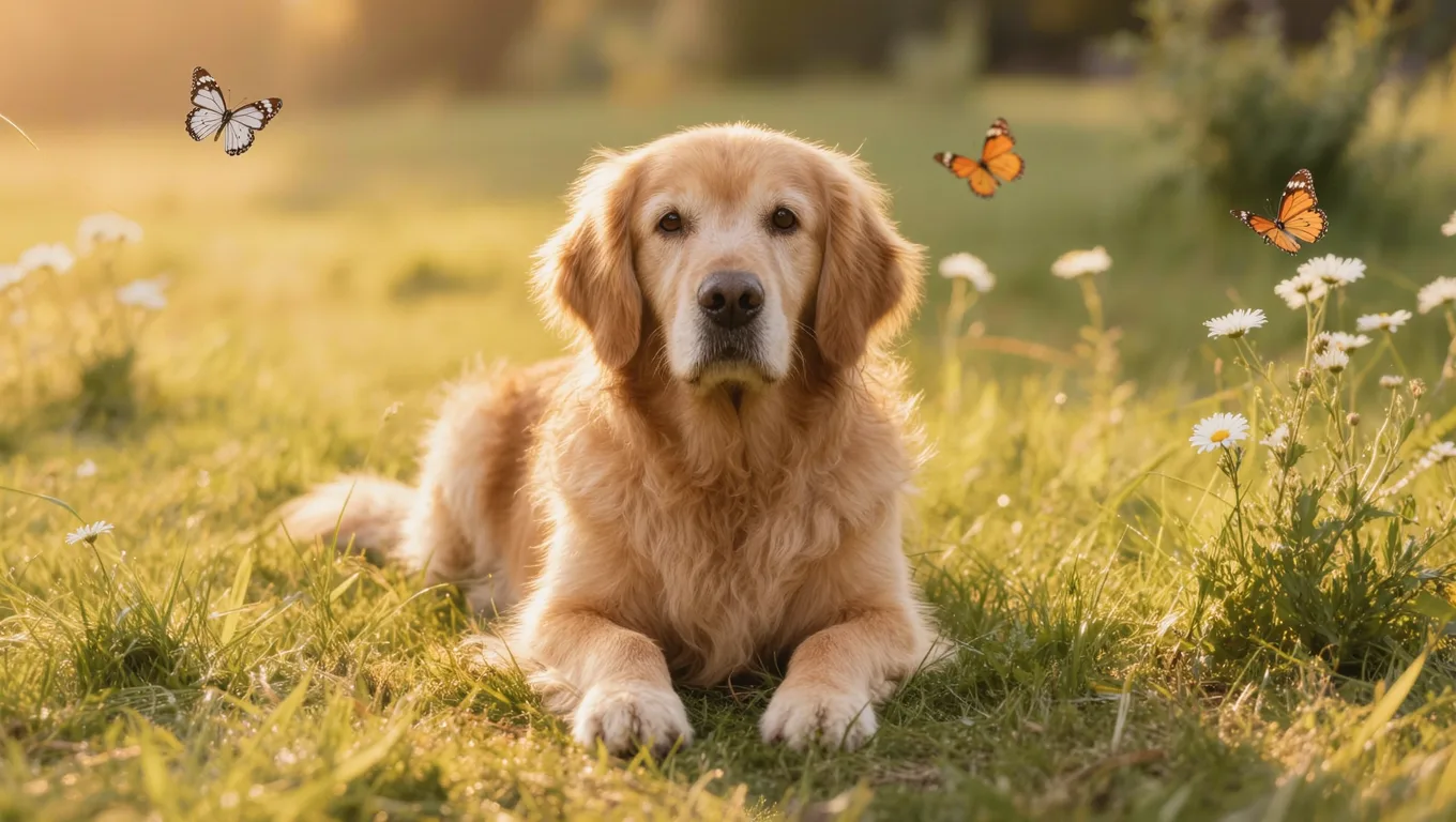 金毛犬毛发边缘修图对比