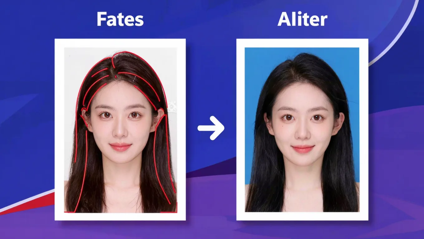 魔棒工具与Remove.bg for PS 替代品证件照效果对比
